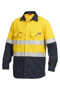 Picture of Hard Yakka Shieldtec Fr Hi-Visibility Two Tone Open Front Long Sleeve Shirt With Fr Tape Y04350