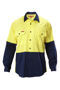 Picture of Hard Yakka Koolgear Hi-Visibility Two Tone Cotton Twill Long Sleeve Shirt Y07558