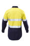 Picture of Hard Yakka Foundations Hi-Visibility Two Tone Cotton Drill Long Sleeve Shirt With Tape Y07990