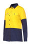 Picture of Hard Yakka Women'S Koolgear Hi-Visibility Ventilated Long Sleeve Shirt Y08225