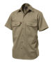 Picture of Kinggee Open Front Drill Shirt Short Sleeve K04030