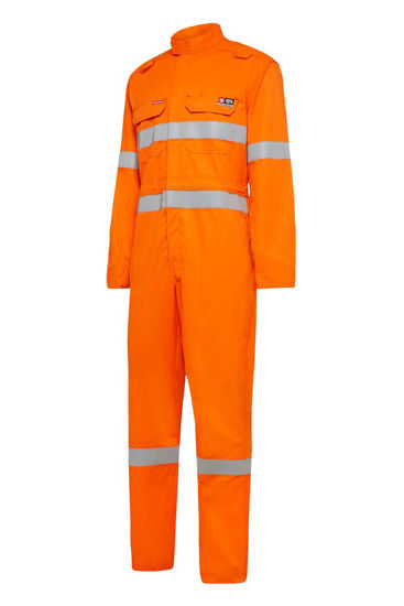 Picture of Hard Yakka Shieldtec Fr Lightweight Hi-Visibility Coverall With Fr Tape Y00080