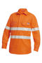 Picture of Hard Yakka Shieldtec Fr Full Hi-Visibility Closed Front Long Sleeve Shirt With Fr Tape Y04150