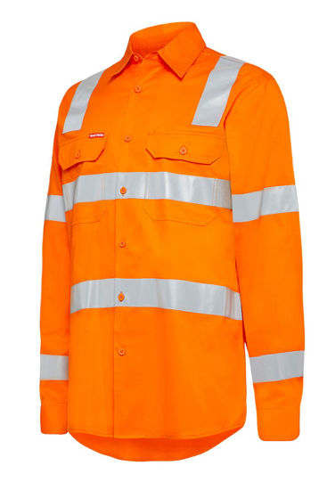 Picture of Hard Yakka Biomotion Hi-Visibility Shirt With Tape Y04265