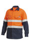 Picture of Hard Yakka Shieldtec Fr Hi-Visibility Two Tone Open Front Long Sleeve Shirt With Fr Tape Y04350