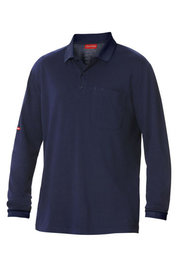 Picture of Hard Yakka Foundations Pique Long Sleeve Polo Y11307