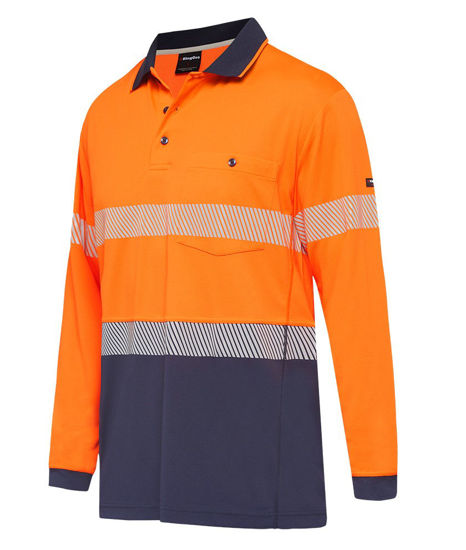 Picture of Kinggee Workcool Hyperfreeze Spliced Polo Long Sleeve With Segmented Tape K54225