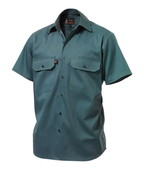 Picture of Kinggee Open Front Drill Shirt Short Sleeve K04030