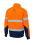 Picture of Bisley Taped Hi Vis 1/4 Zip Fleece Pullover With Sherpa BK6987T